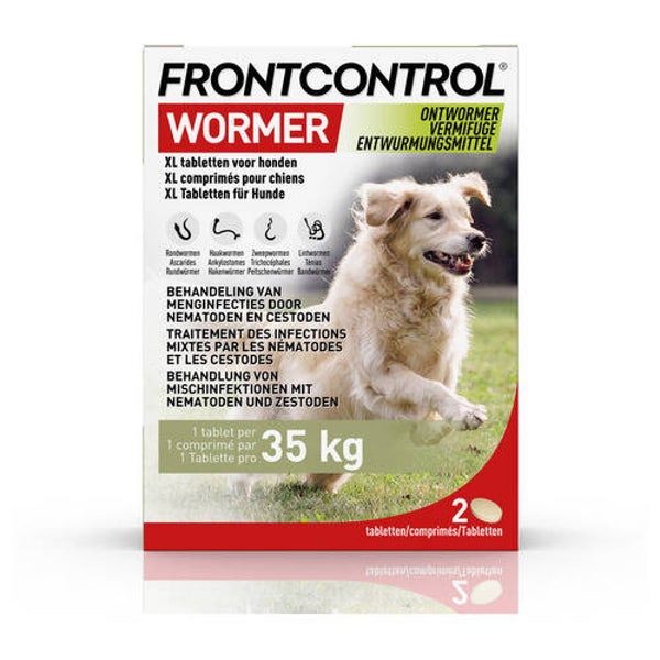 Wormer Ontworming Hond 2 tab XL