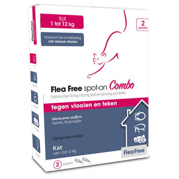 Flea Free Spot-On Combo Kat 2 pip