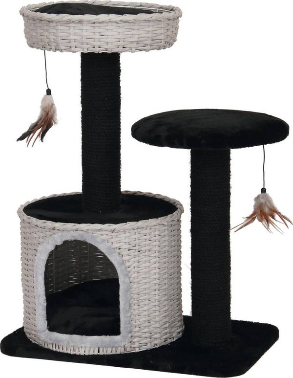Boon Krabpaal Geweven Met 2 Zitjes Zwart / wit - 80 CM