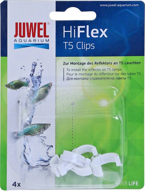 Juwel HiFlex klem T5 plastic, pak à 4 stuks.