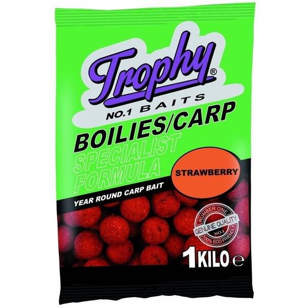 Trophy Bait boilies Aardbei 1 kg