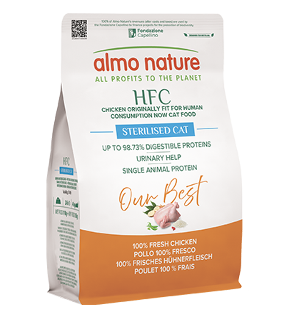 Almo Nature HFC our best cat adult sterilised kip 1,2kg