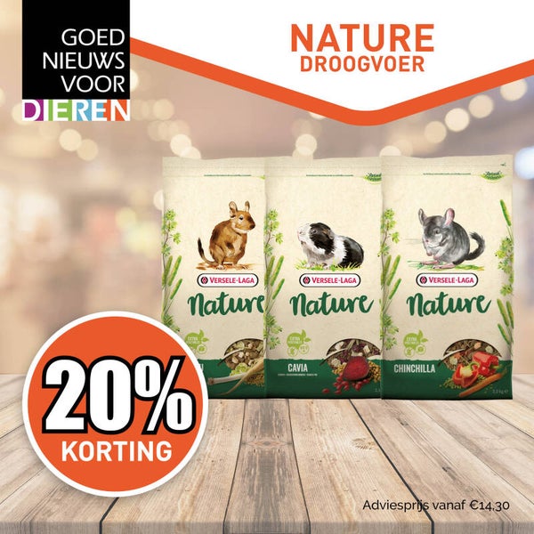 Nature Droogvoer Knaagdieren 20% korting