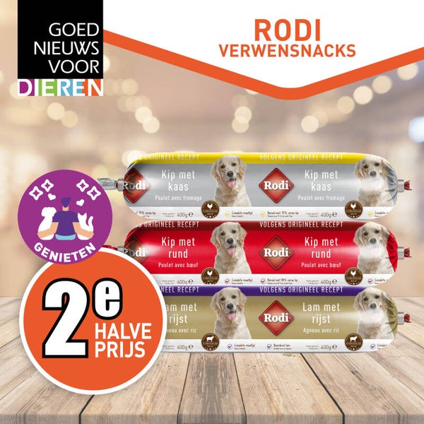 Rodi Verwensnacks – 2e halve prijs