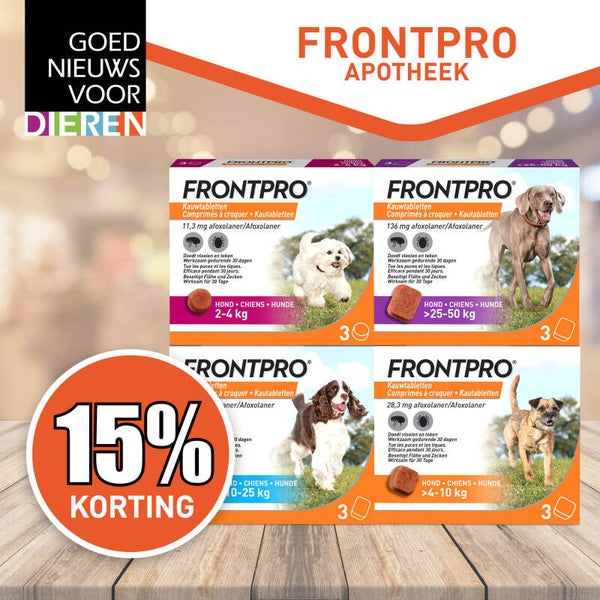 Frontpro 15% korting