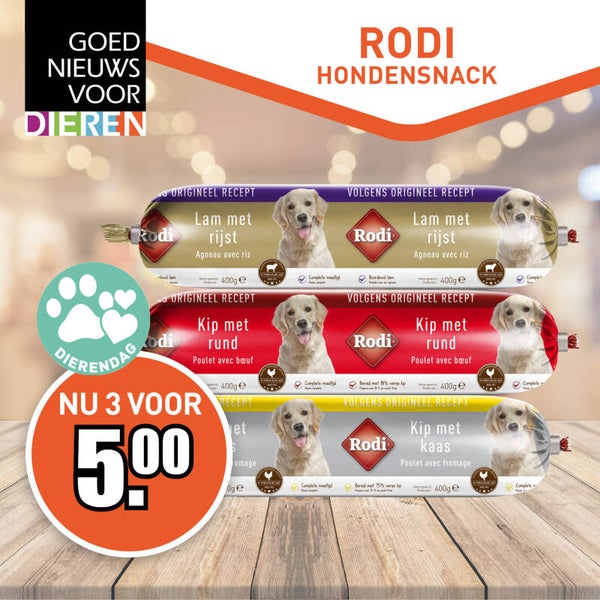 Rodi Verwensnacks – 3 voor € 5,-