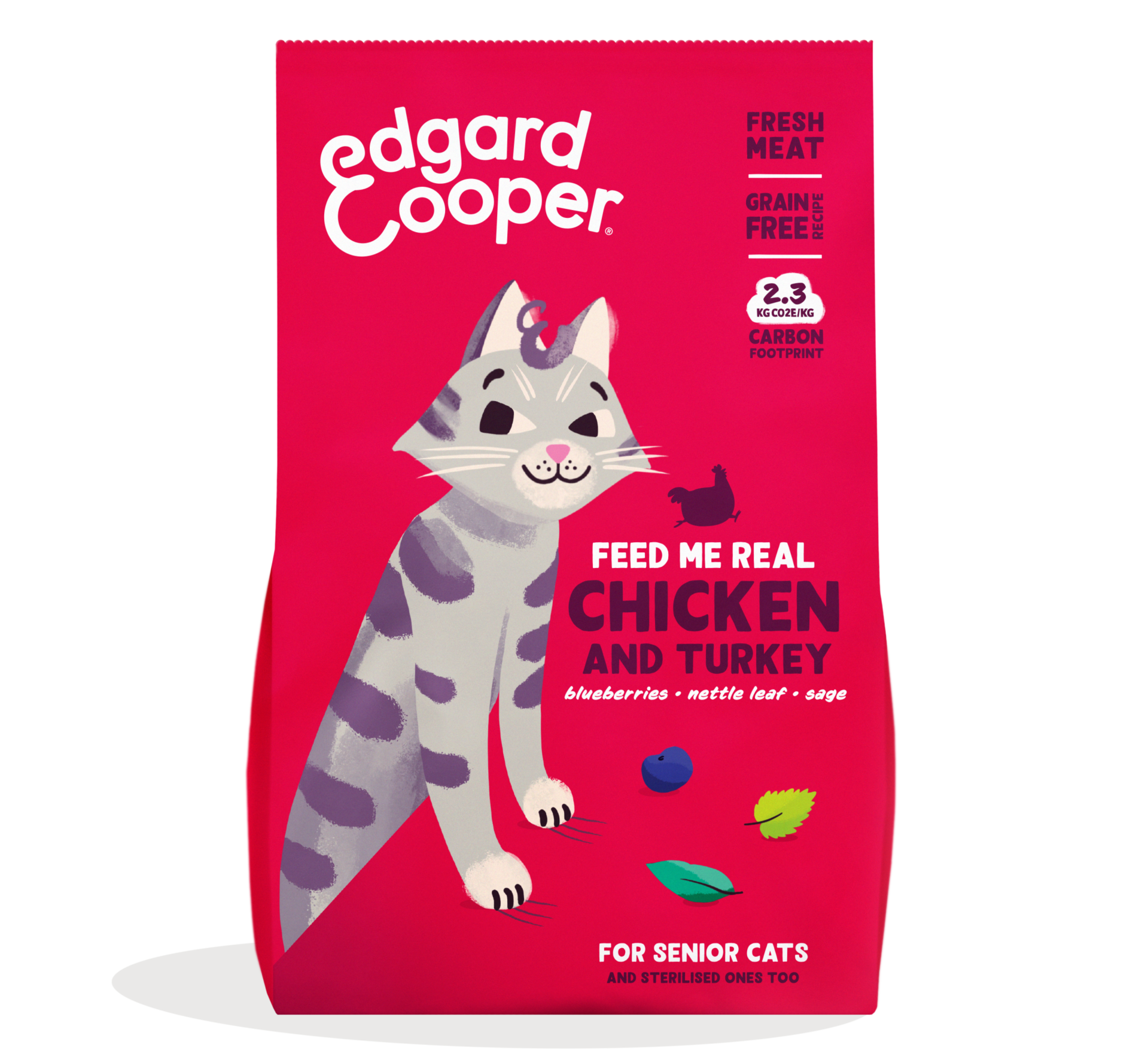 Edgard & Cooper Cat Senior Chicken And Turkey 2 kg