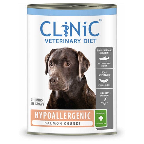 CliNiC Veterinary Diet dog hypoallergenic salmon chunks 415gr