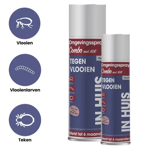 Flea Free Omgevingsspray Combo met IGR