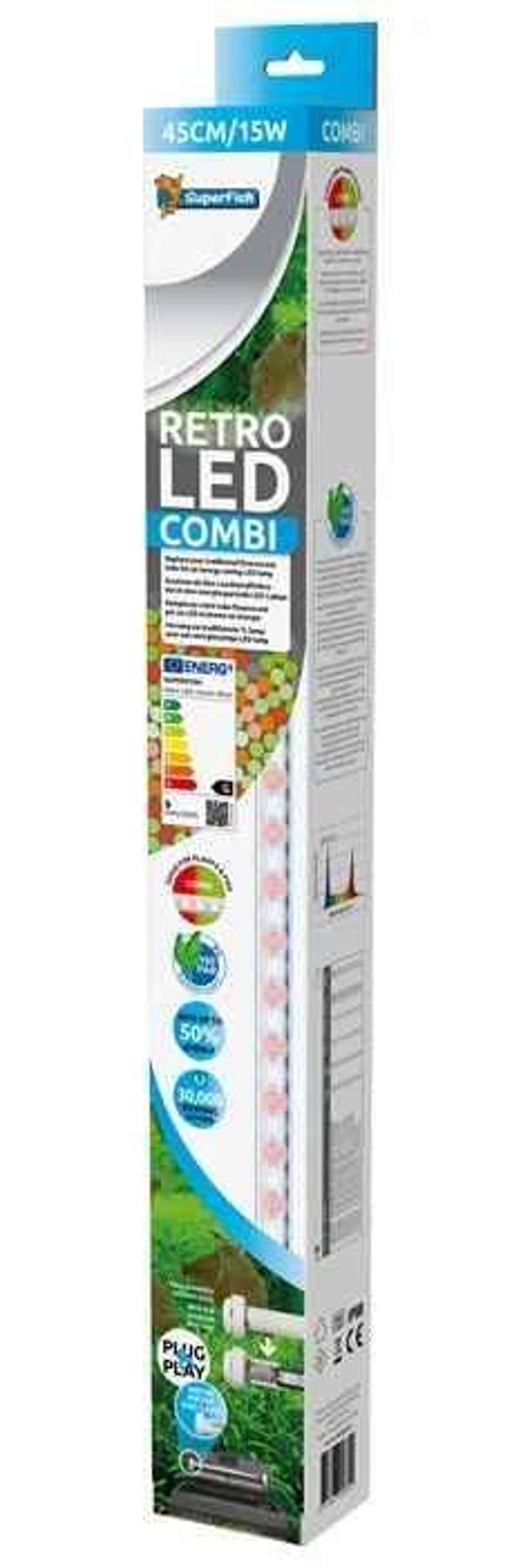 SuperFish Retro Led Combi T8&JT5 45CM/15W
