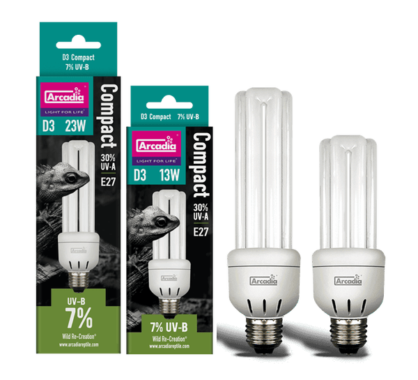 Arcardia D3 Compact Lamp Mini 7% UVB