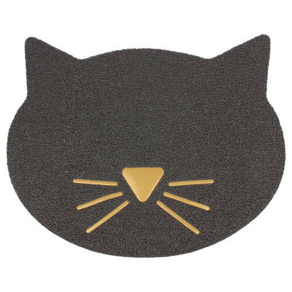 Kattenbak mat Grijs 60x50 cm