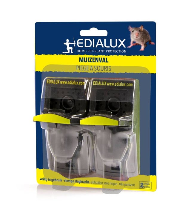 Edialux Muizenval kunststof 2 stuks