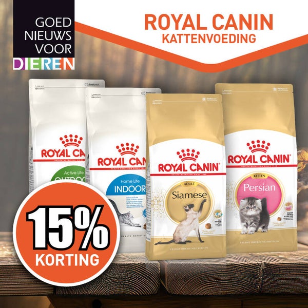 Royal Canin Kattenbrokken 15 % korting