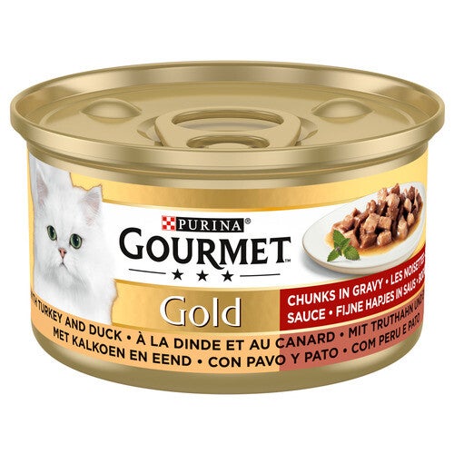 Gourmet Gold fijne hap kalk/eend 85 g