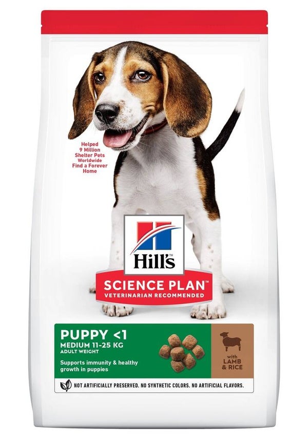Hill’s Science Plan dog pup medium Lam&rice