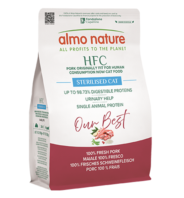 Almo Nature HFC our best cat adult sterilised varken 1,2kg