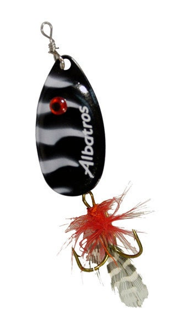 Albatros teaser Black 5.5 g Zwart|Wit|Zilver 4