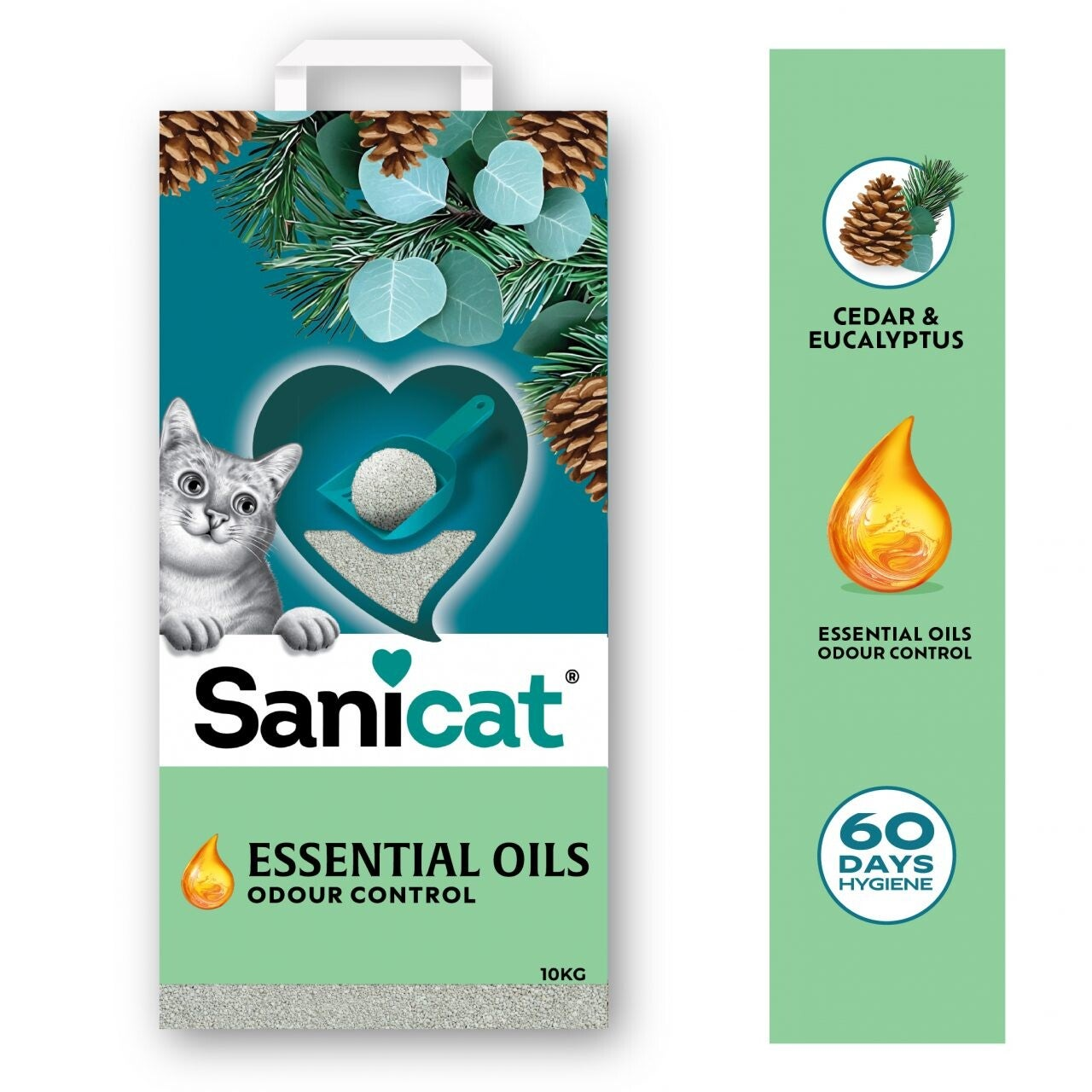 Sanicat Essential Oils Odour Control Cederhout & Eucalyptus 10 kg