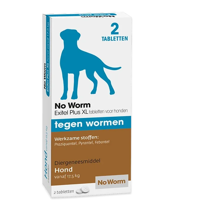 No Worm Exitel Hond XL 2 tabl