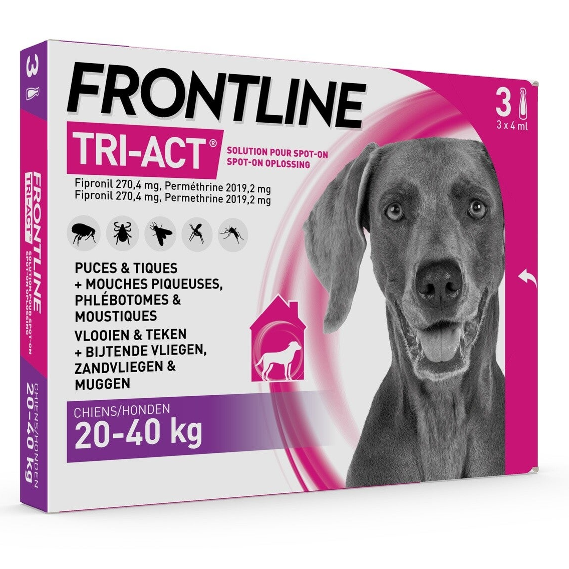 Frontline Tri-Act 3 Pipet 20 - 40 kg