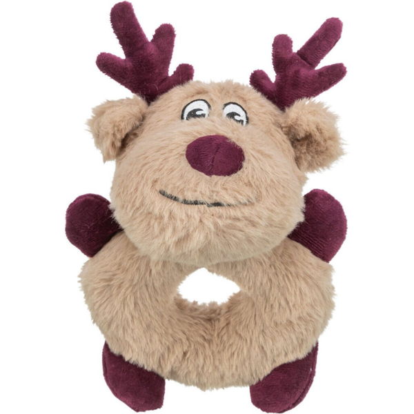 Trixie Kerstrendier, pluche kerstrendier - ring, 24 cm