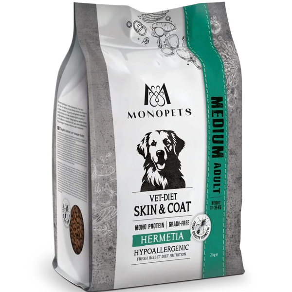 Monopets Hypoallergenic Medium Vet-Diet Skin & Coat Herm