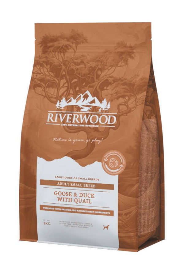 Riverwood Adult Small Breed Gans & Eend met Kwartel