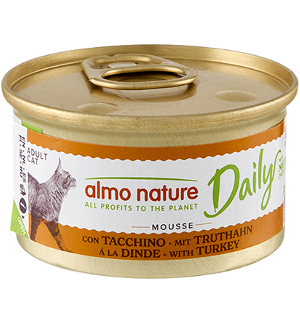 Almo Nature Daily Mousse met Kalkoen 24x85 gr