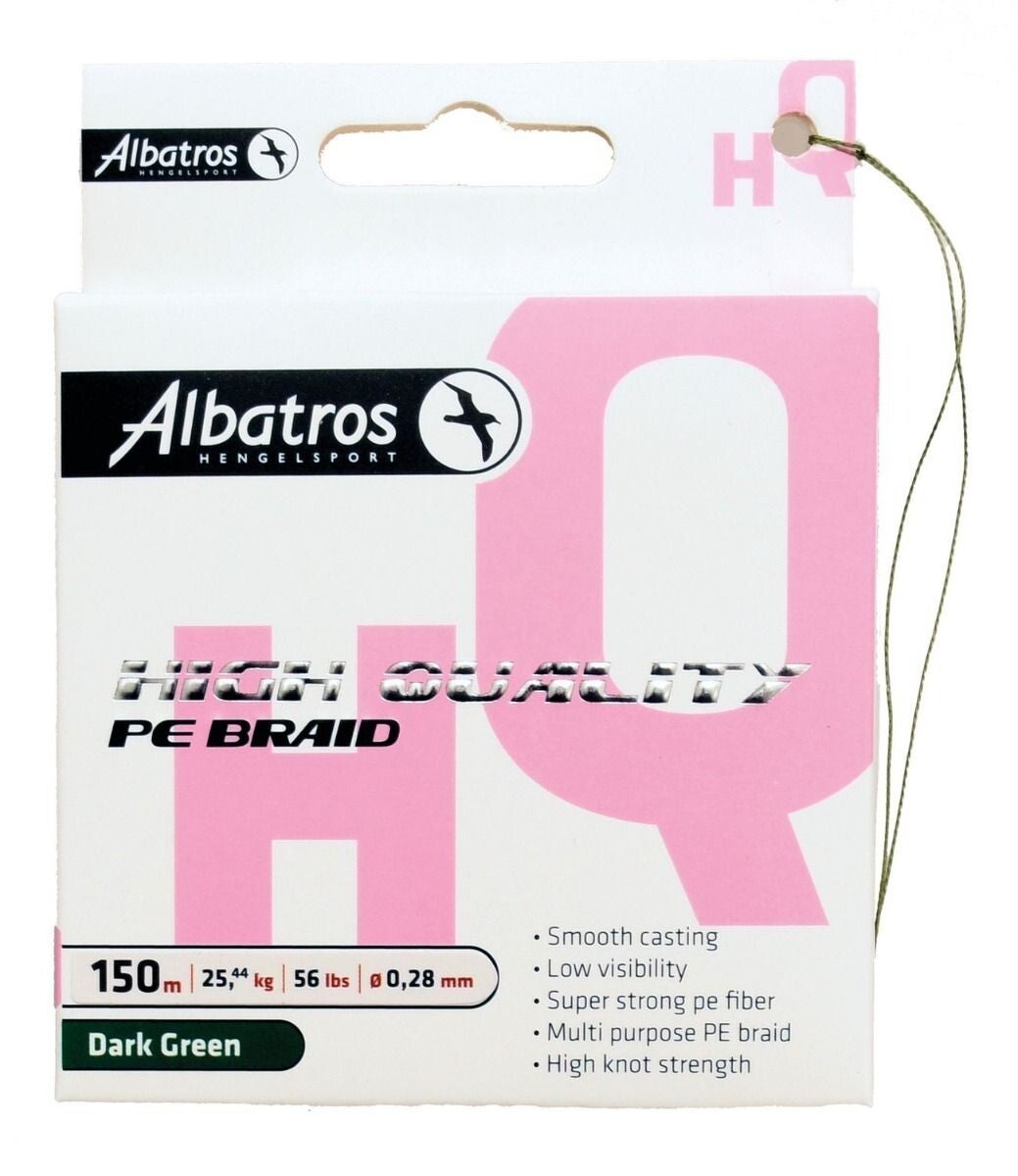 Albatros Hq Braid Dark Green 150 m 0.18 Mm