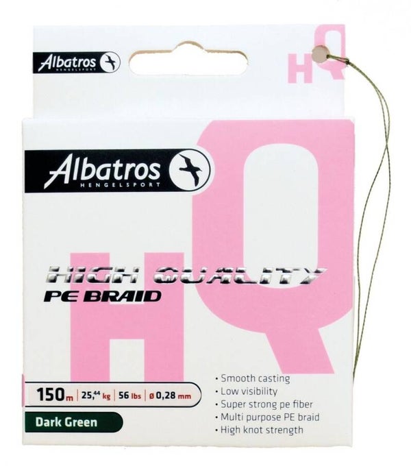 Albatros Hq Braid Dark Green 150 m 0.18 Mm