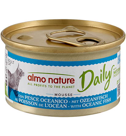 Almo Nature Daily Mousse met Oceaanvis 24x85 gr