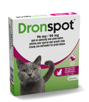 Dronspot 96 mg/24 mg spot-on 5-8 kg