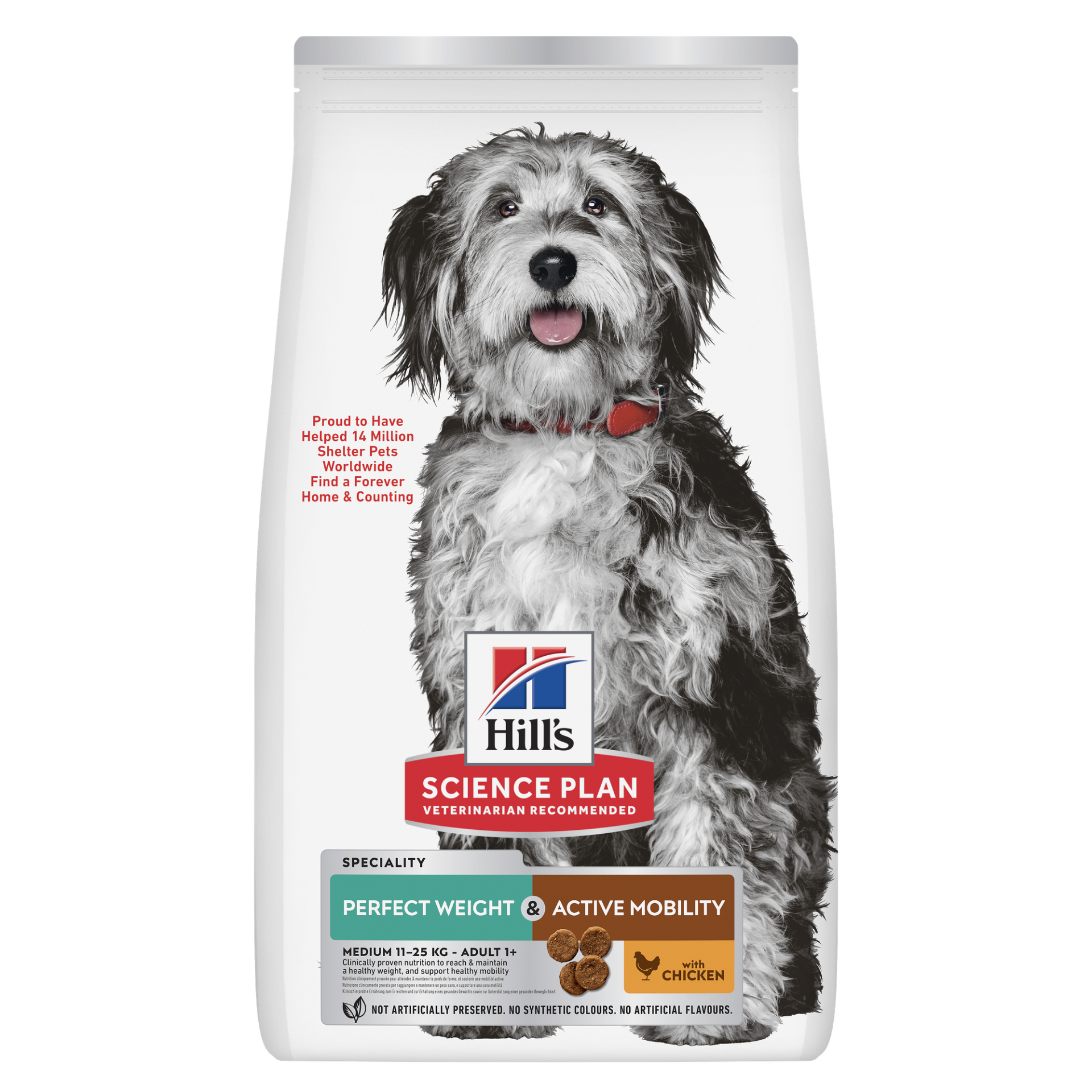 Hill’s Science Plan dog ad weight&mob M chk 12kg