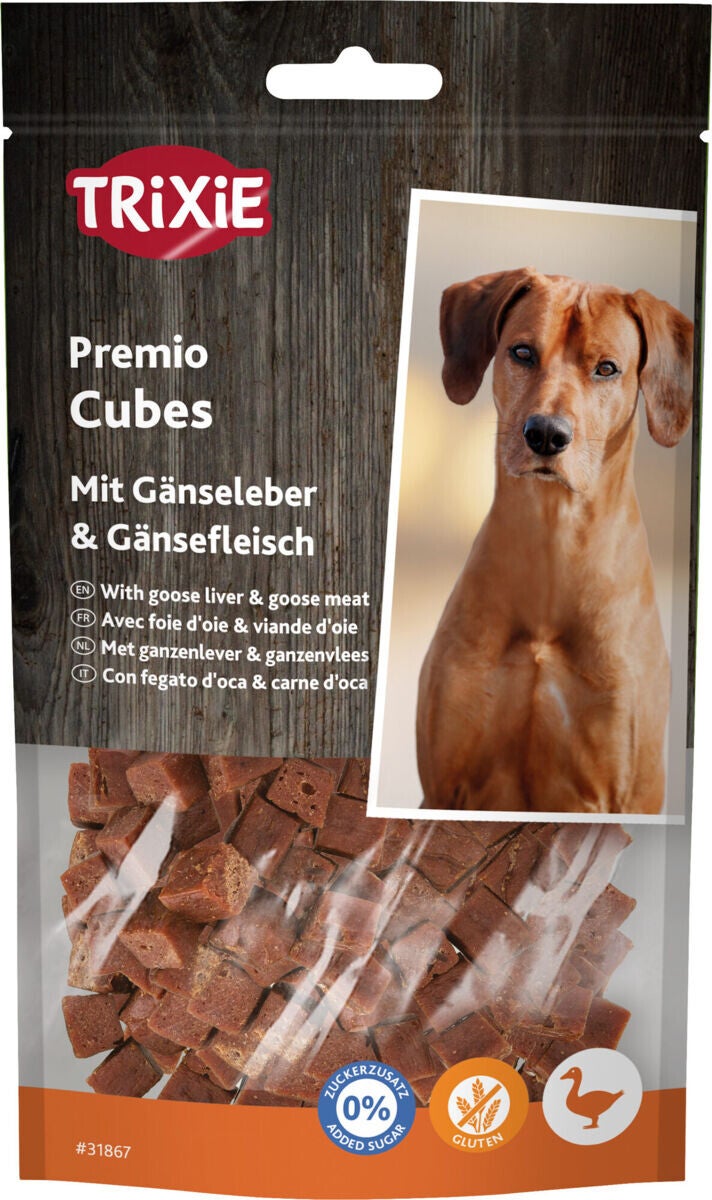 Trixie PREMIO Goose Liver Cubes Dog Treats 100 gr