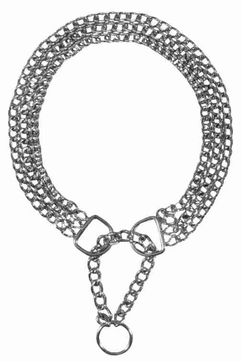 Trixie Half-Slip Kettinghalsband, 3 rijen