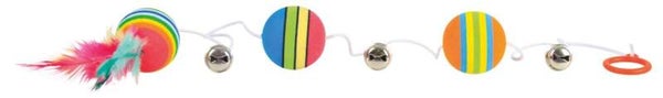 Trixie Regenboog-Ballen aan elastisch Koord (4x)