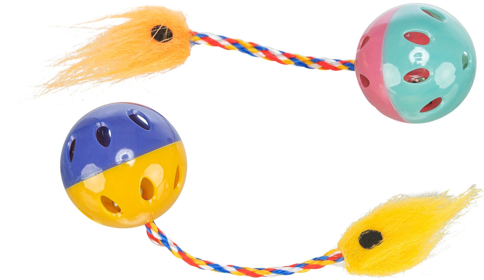Trixie Set Ratelballen met Speelstaartje