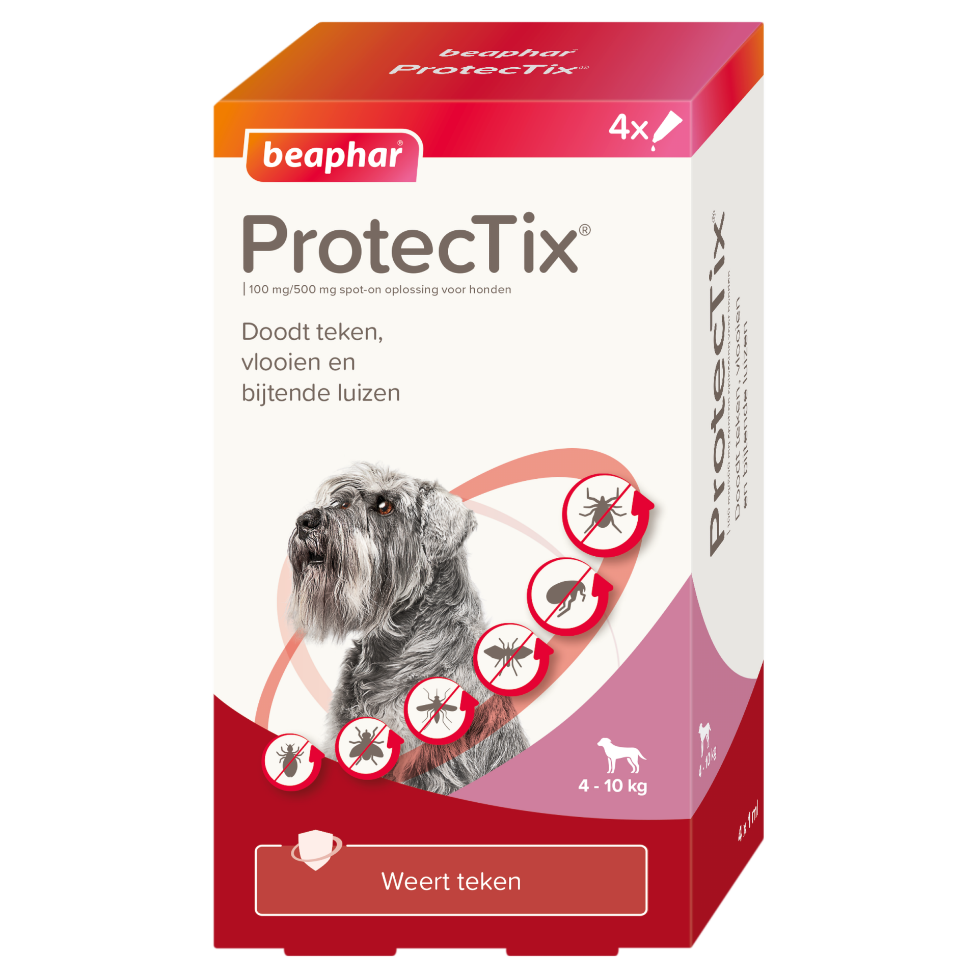 Beaphar ProtecTix 4-10kg 4 pipetten