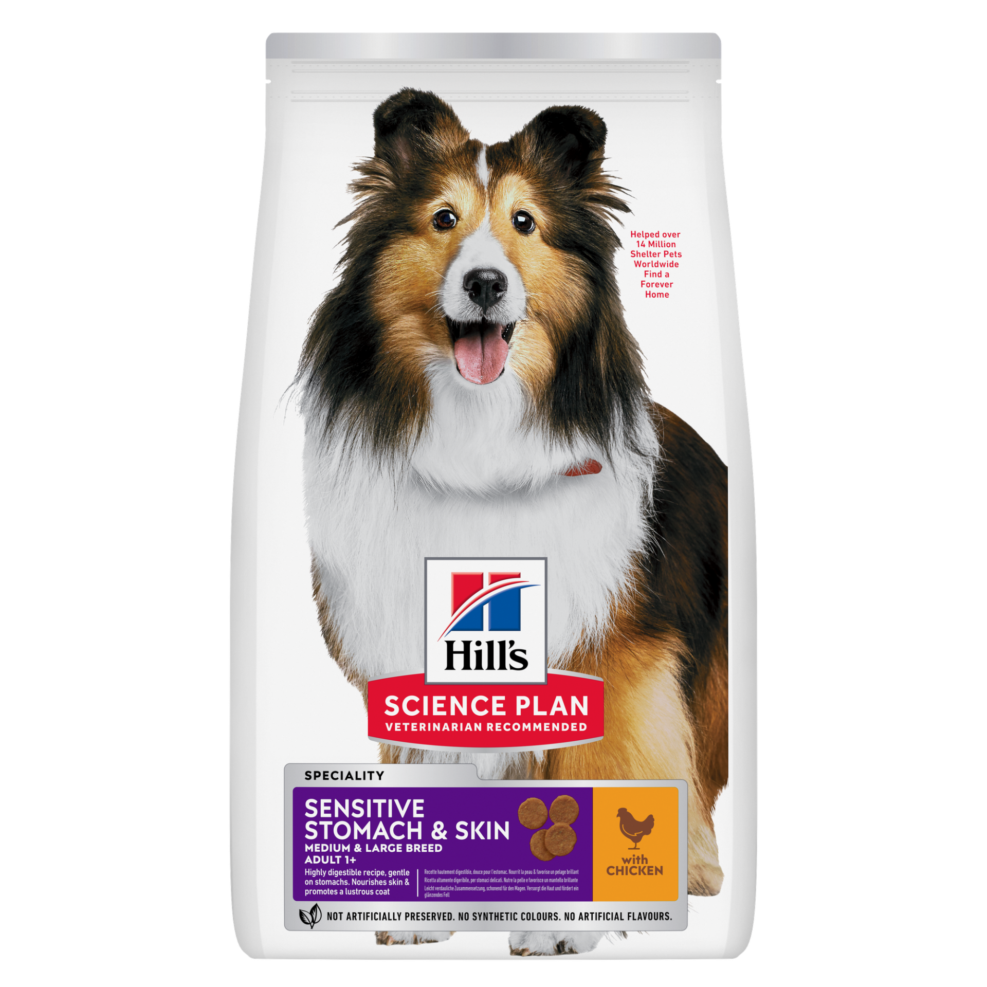 Hill’s Science Plan dog ad stomach&skin M/L chk