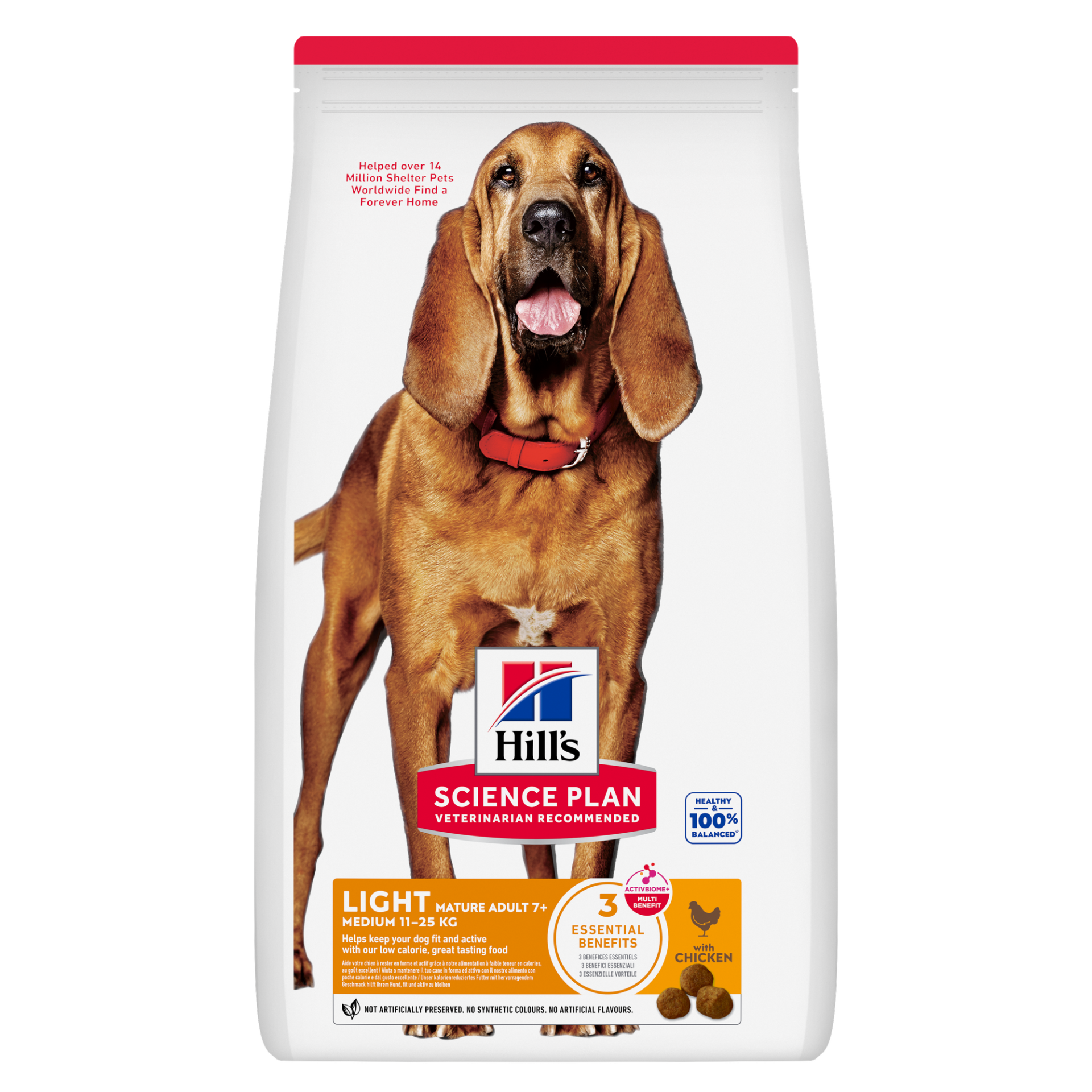 Hill’s Science Plan dog mat ad 7+ light M chk 12kg