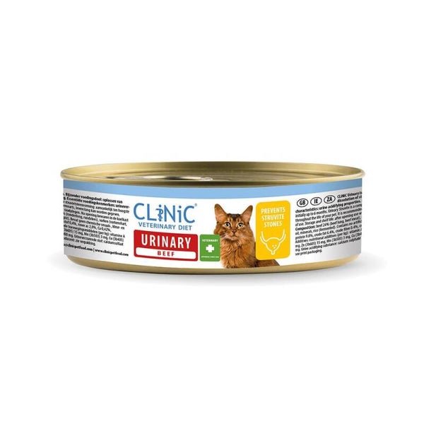CliNiC Veterinary Diet cat urinary beef 100gr 12 stuks