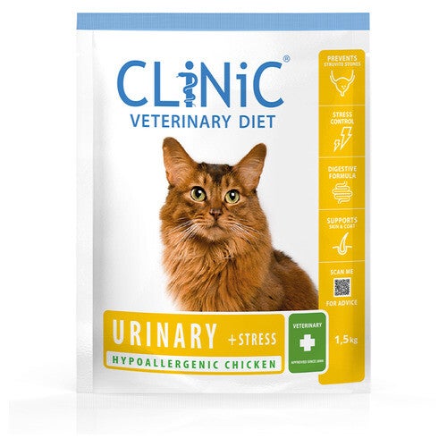 CliNiC Veterinary Diet cat urinary + stress chicken