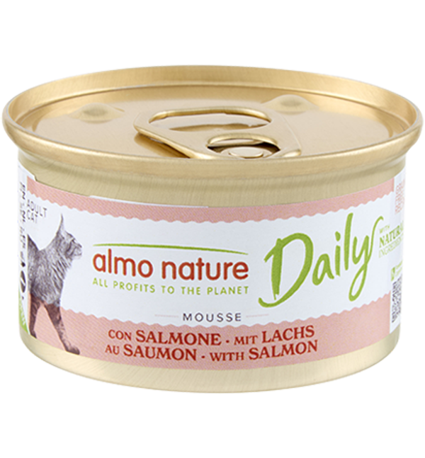 Almo Nature Daily Mousse met Zalm 24x85 gr
