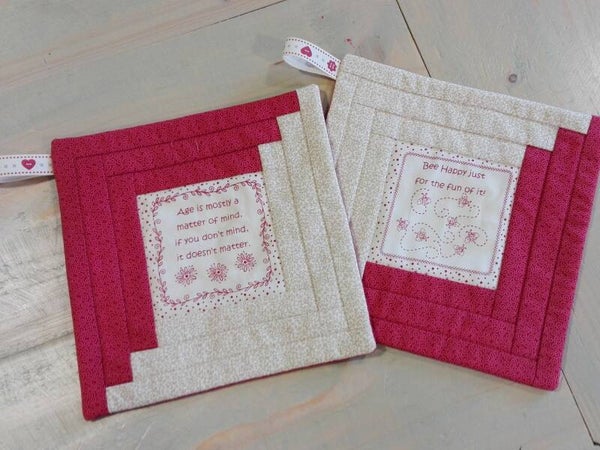 DHZ pakket - Pannenlappen log cabin