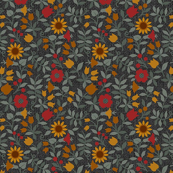 Quilter Barn Prints 2 - Ashville Black Multi