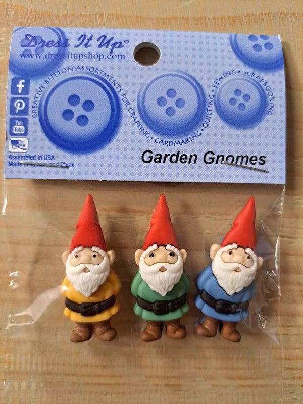 Dress it up - Sierknopen - Garden Gnomes