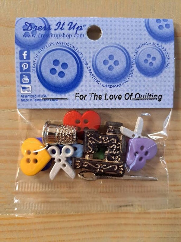 Dress it up - Sierknopen - For The Love Of Quilting