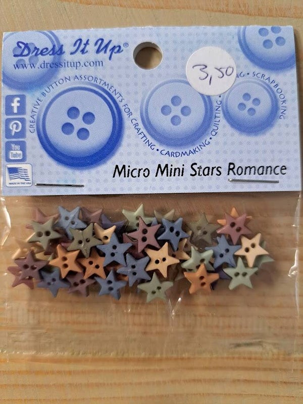 Dress it up - Sierknopen - Mini Stars Romance