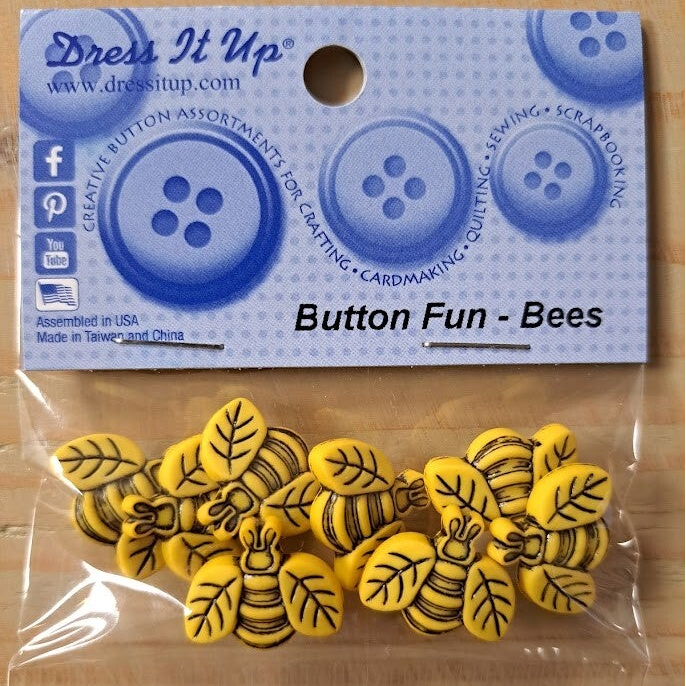 Dress it up - Sierknopen - Button Fun Bees